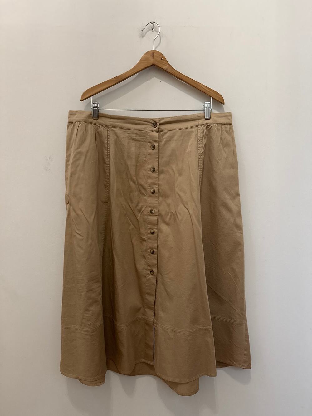 J Jill Pull On Button Front Skirt Maxi Length Coastal Rodeo Cowgirl Rancher